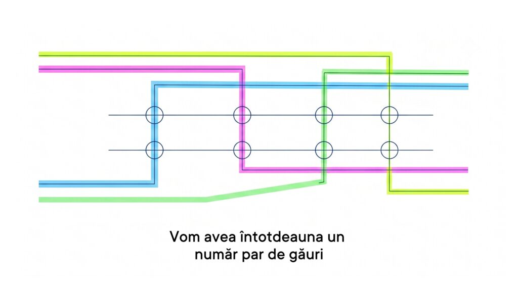 Cum sunt distribuite atele la plasa dubla
